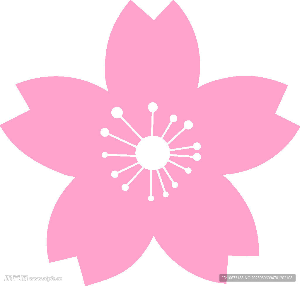 粉色櫻花圖案
