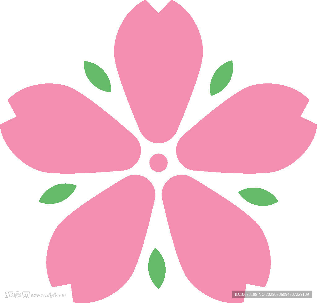 粉色簡約櫻花圖案