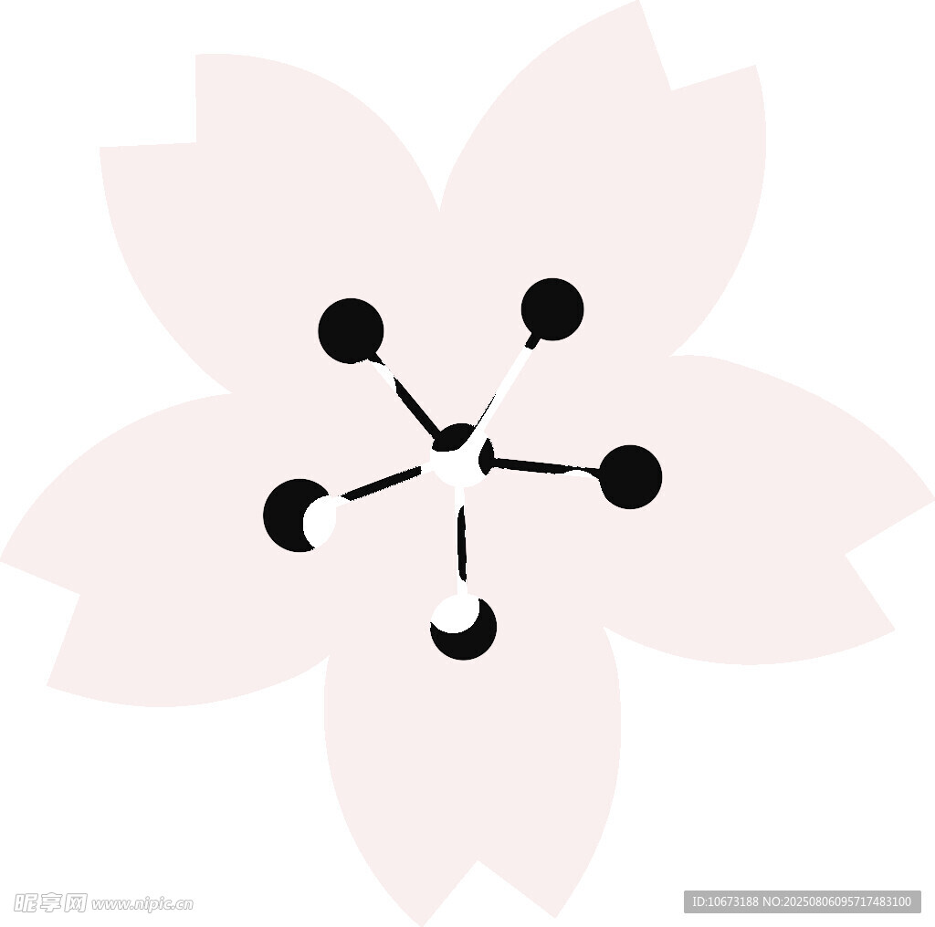 簡(jiǎn)約粉色櫻花圖案設(shè)計(jì)