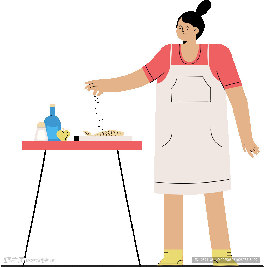 女士專注制作手工藝品