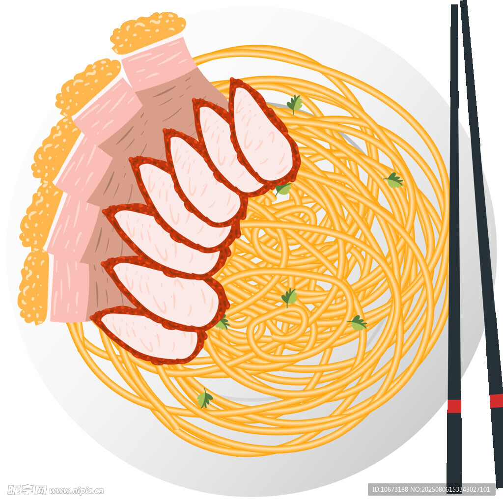 美味叉燒拌面