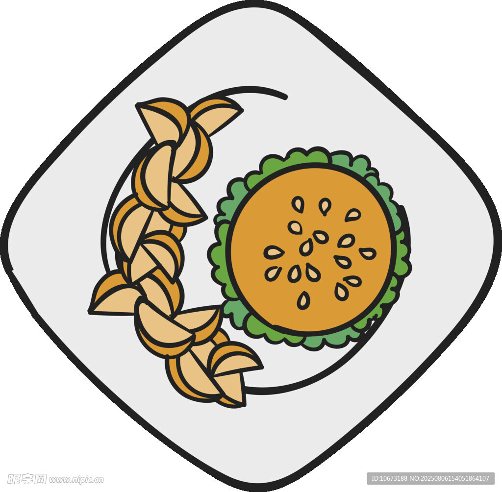 盤(pán)中面食與蔬菜搭配
