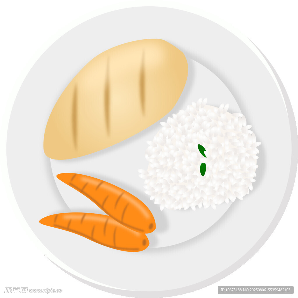 盤中餐食組合