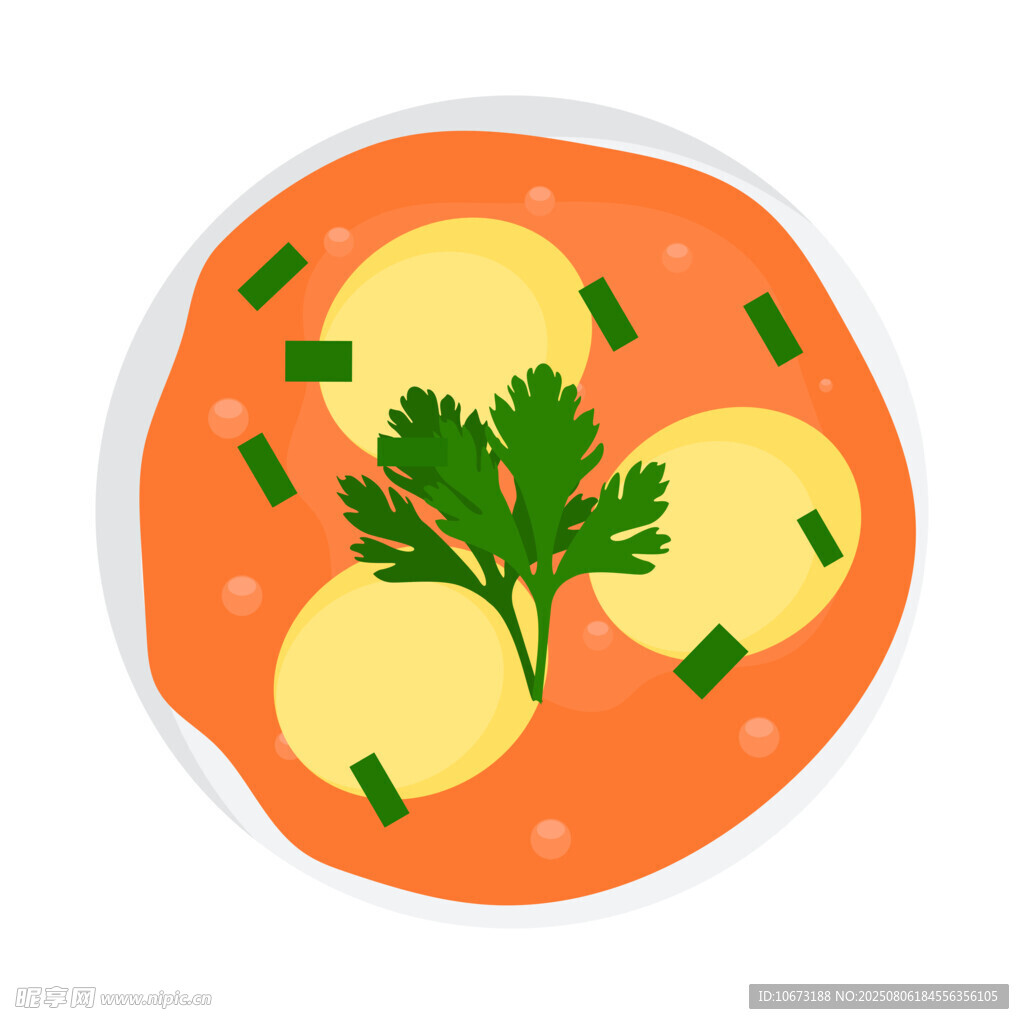 美味土豆湯點(diǎn)綴歐芹