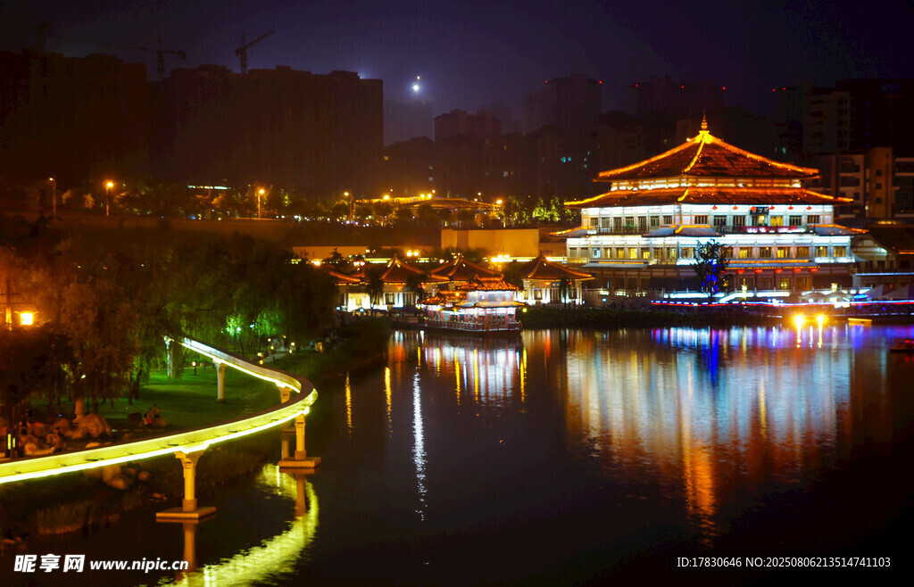 西安曲江夜景