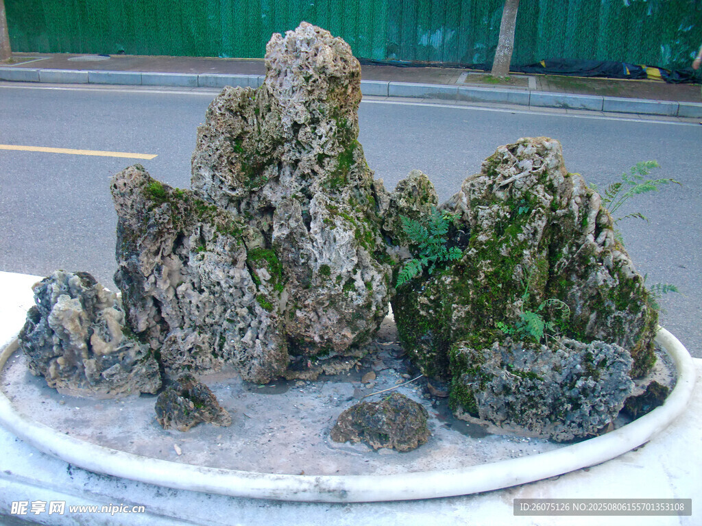 精致假山盆景景觀