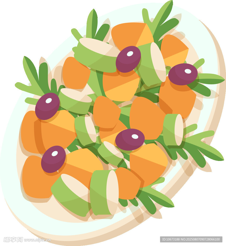 美味多彩蔬菜拼盤