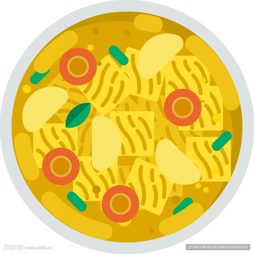 美味土豆沙拉插畫(huà)