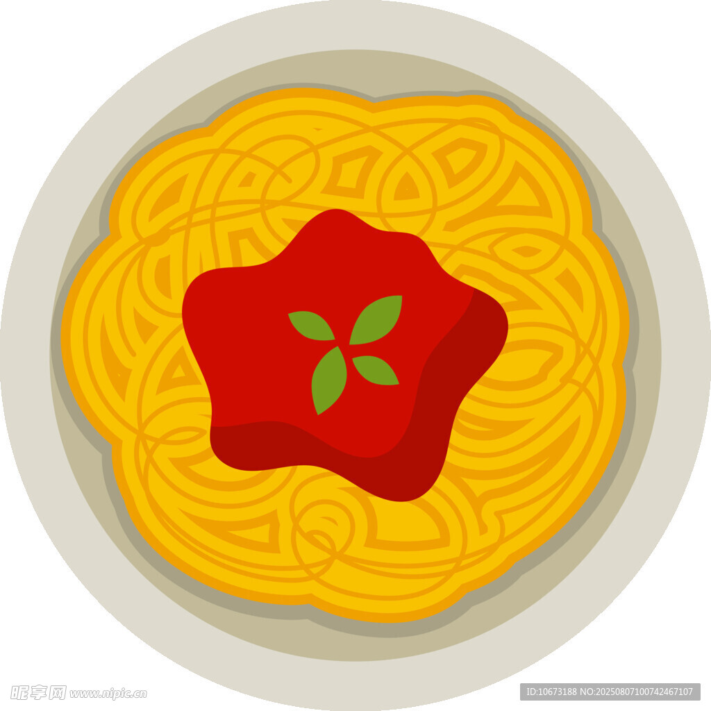 番茄意面美食圖