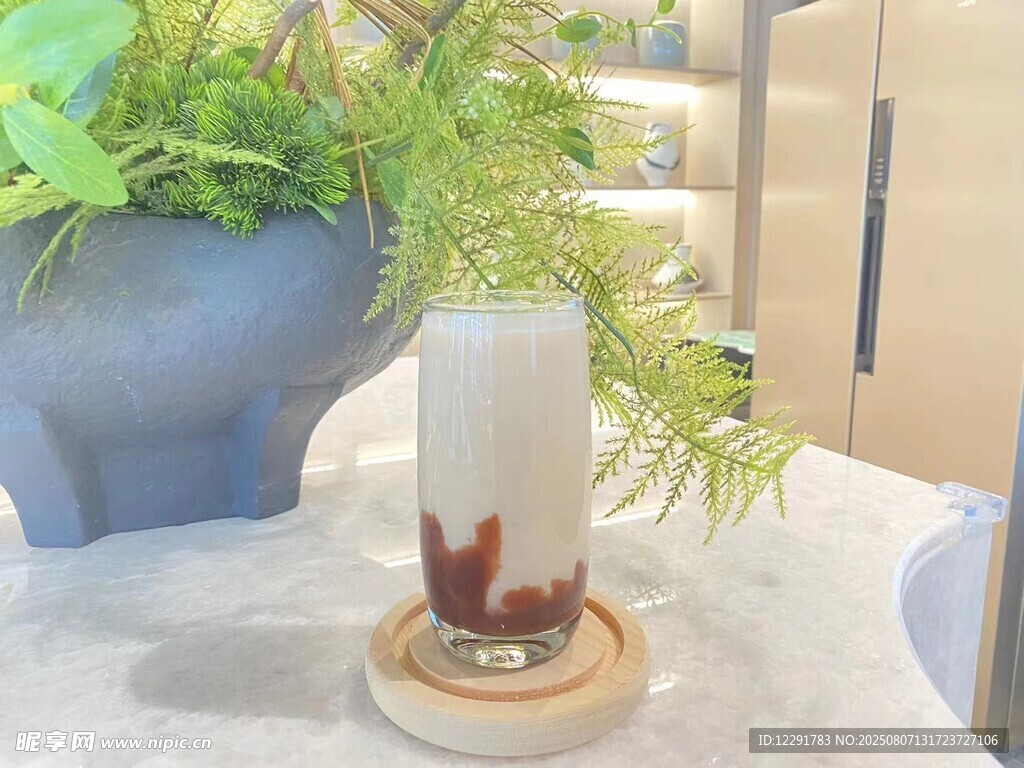 精致下午茶飲品攝影圖