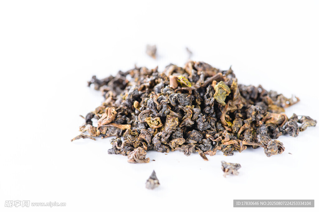 一堆混合茶葉特寫