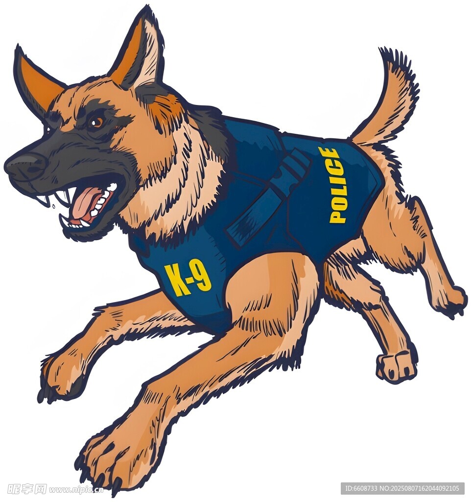 奔跑的警犬