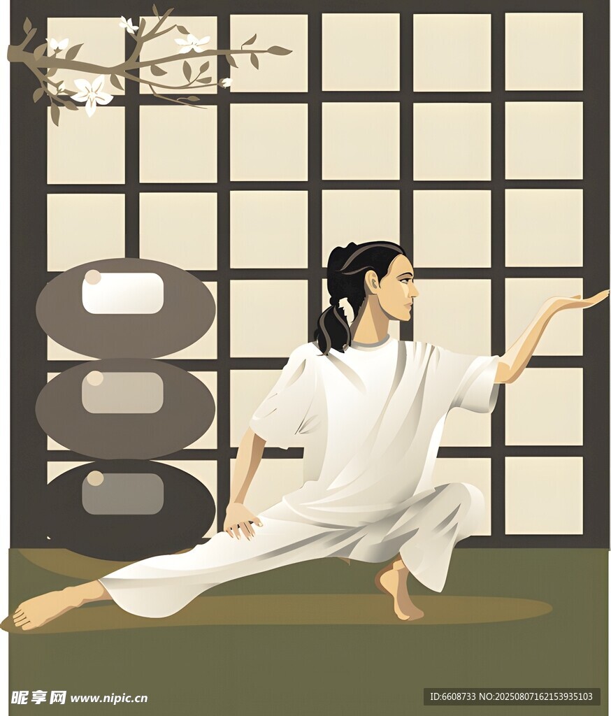 女子練太極展現(xiàn)優(yōu)雅身姿