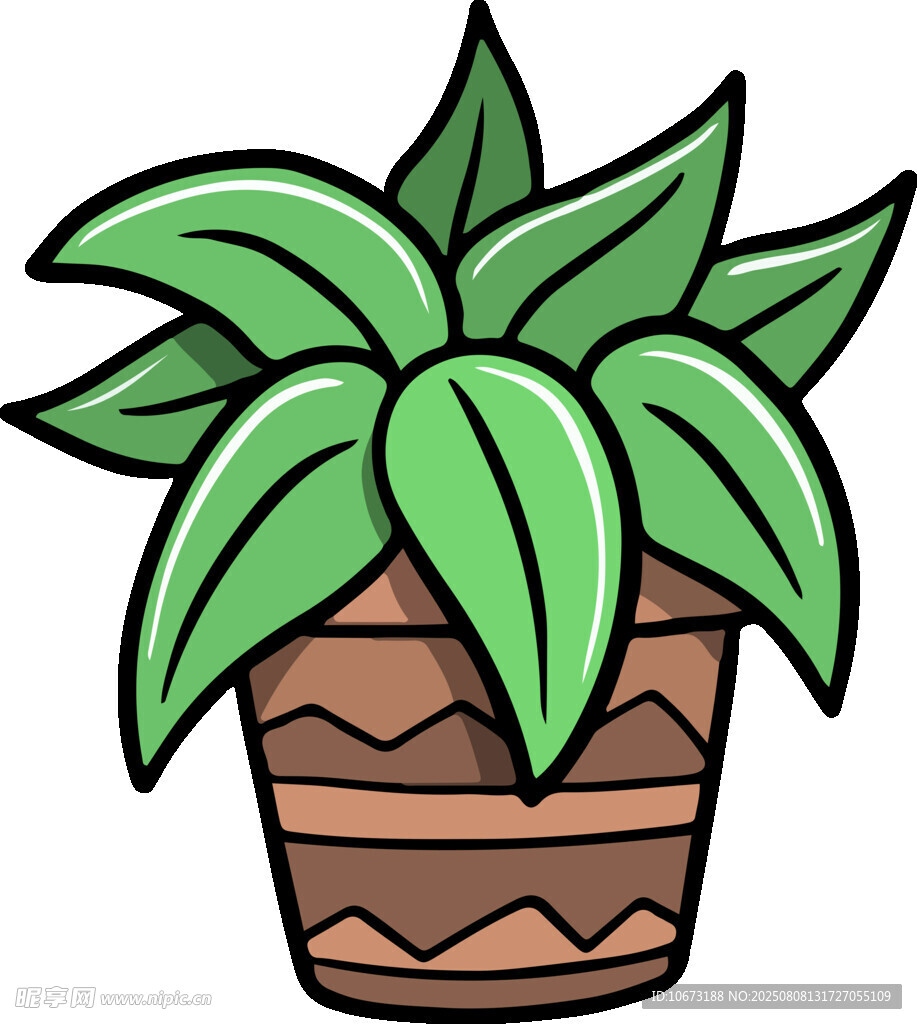 卡通綠植盆栽