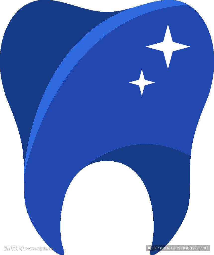 藍(lán)色牙齒圖標(biāo)