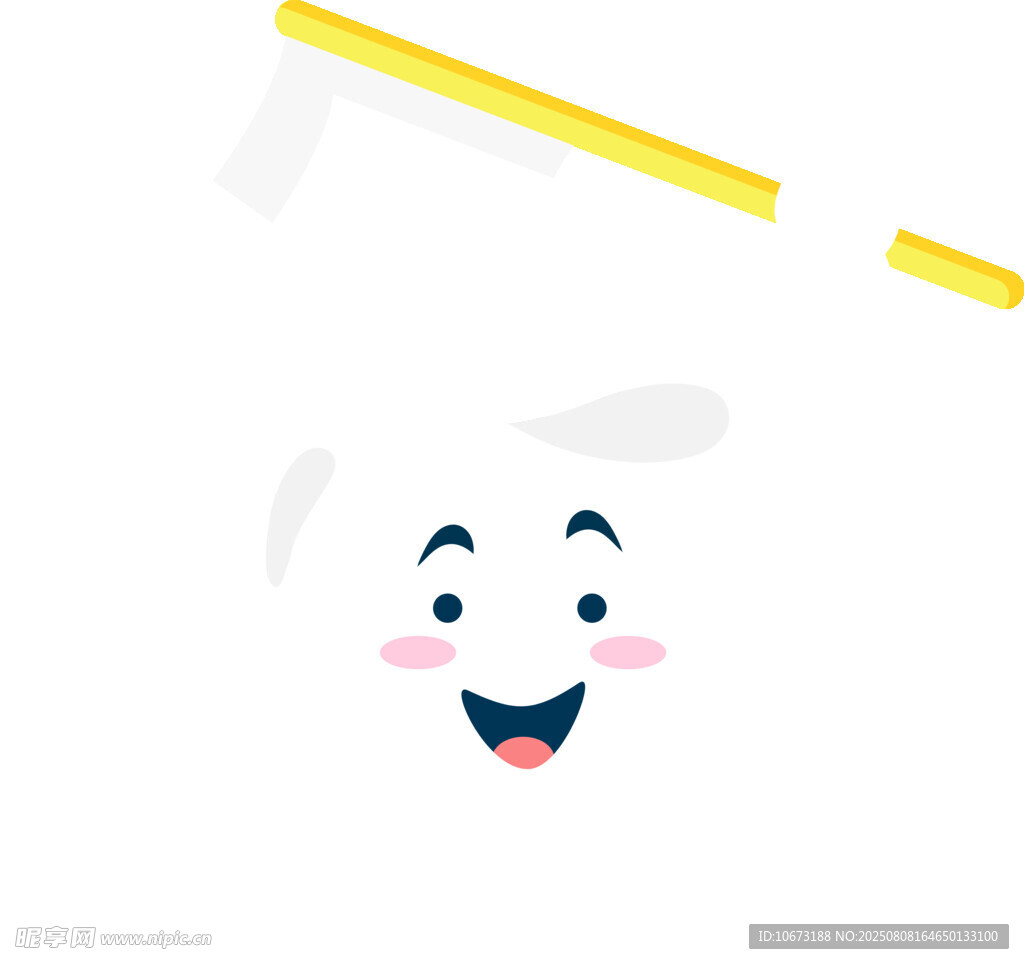 微笑的卡通衛(wèi)生紙