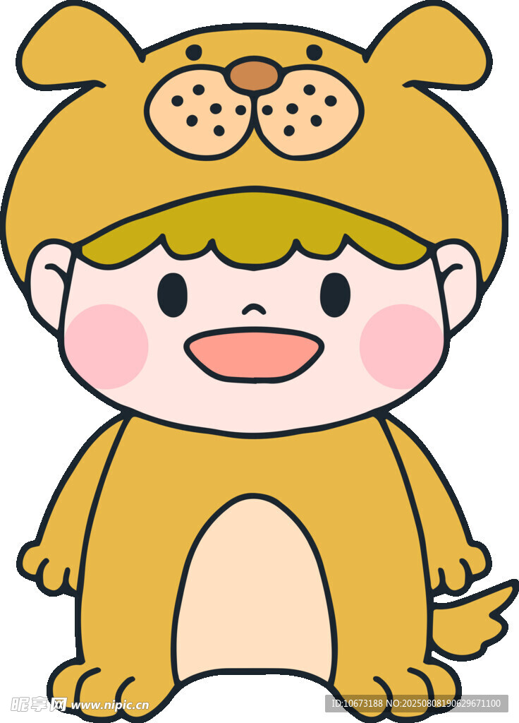 穿小熊裝的可愛小孩
