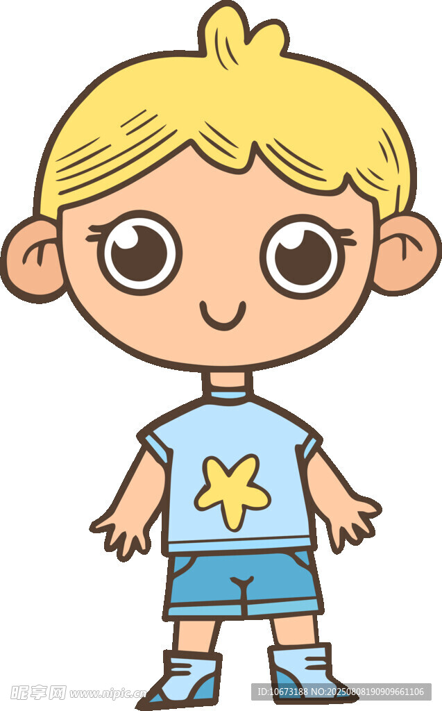 可愛(ài)小男孩卡通形象