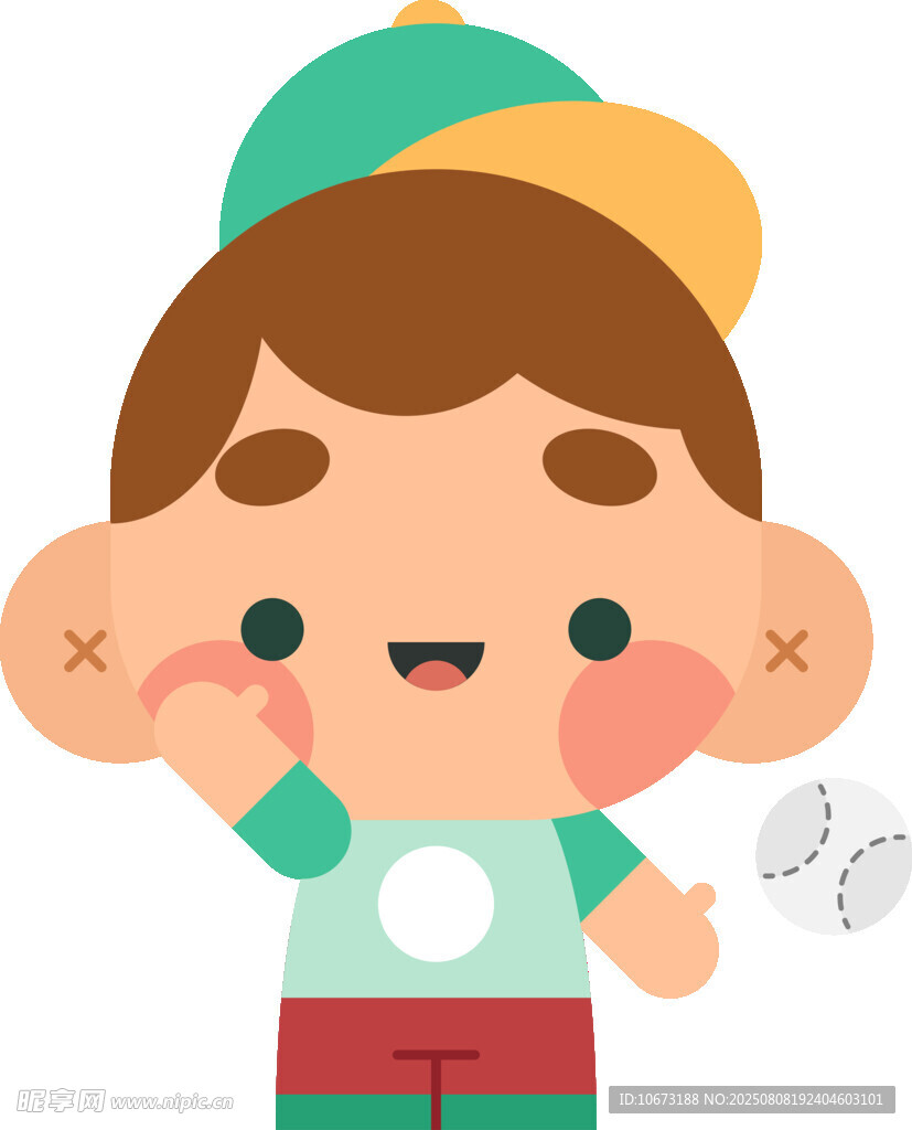 可愛男孩玩球瞬間