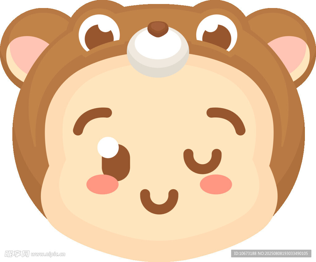 可愛(ài)小猴卡通頭像