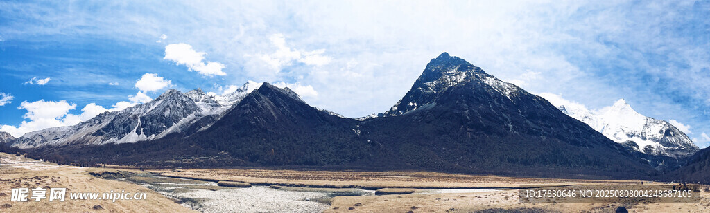 壯麗雪山湖泊美景
