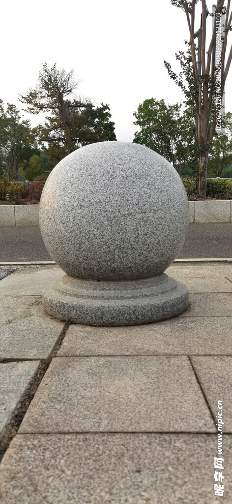 戶外石球擺件