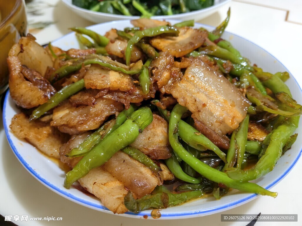 青椒炒五花肉