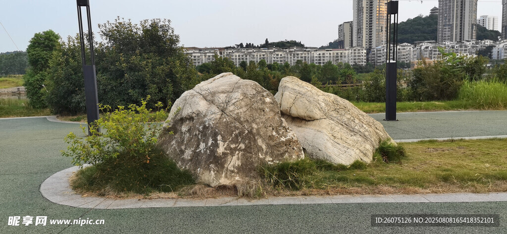 公園中的巨石景觀