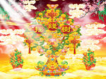 搖錢樹聚寶盆吉祥財(cái)富盛景