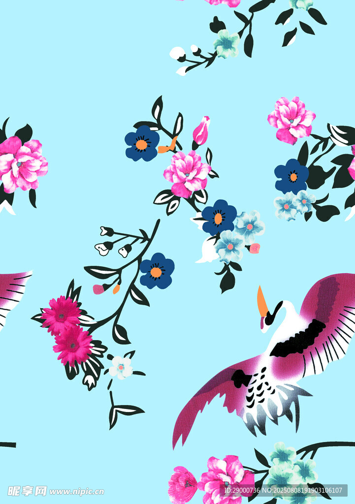 中式花鳥(niǎo)圖案
