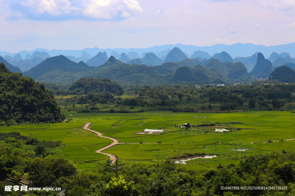 田園山水美景