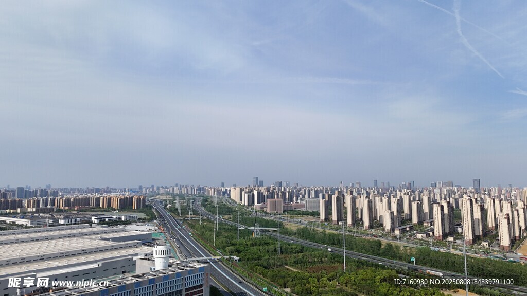 合肥城市建筑與道路景觀