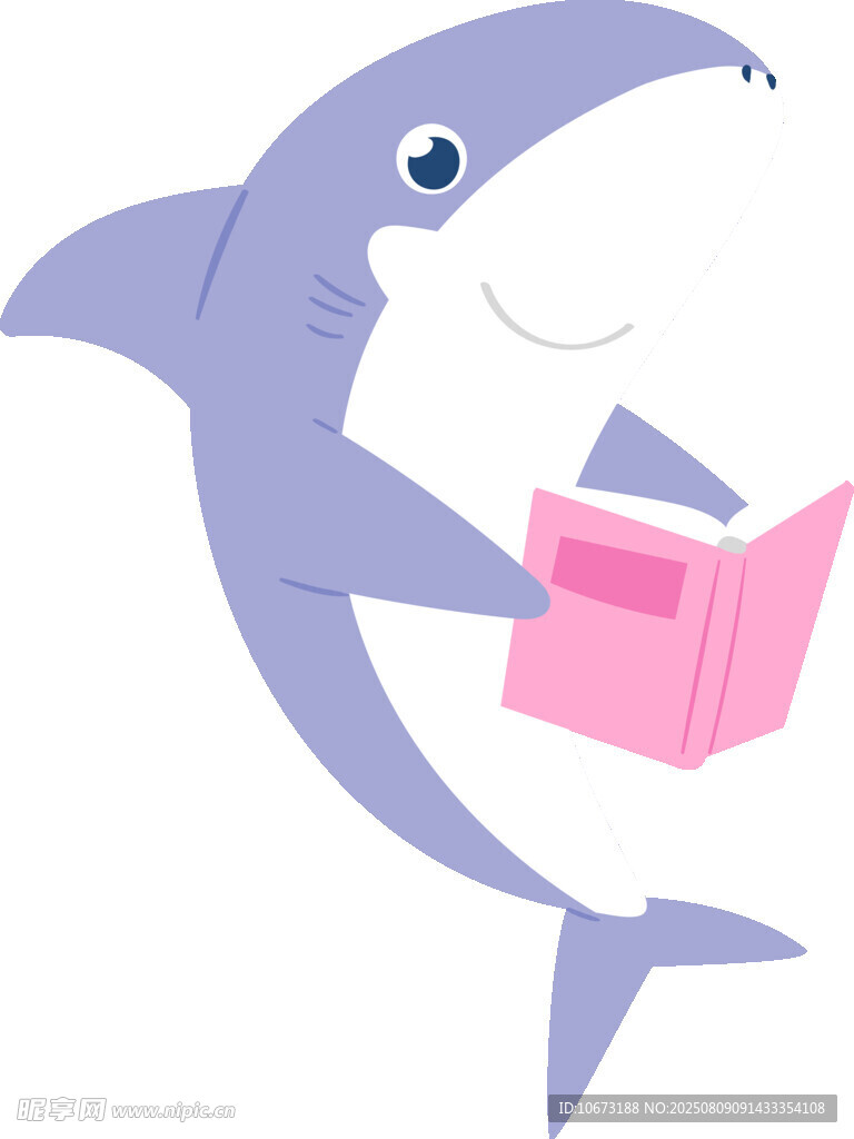 鯊魚快樂閱讀書籍
