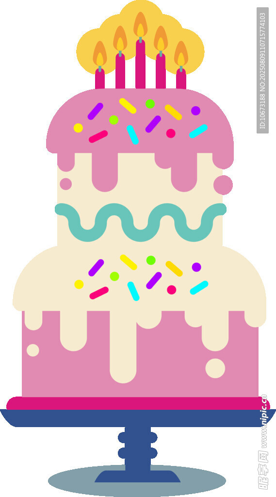 三層美味生日蛋糕