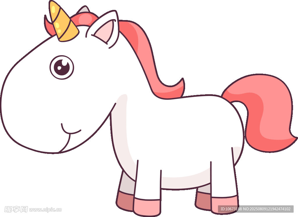 可愛(ài)獨(dú)角獸卡通形象