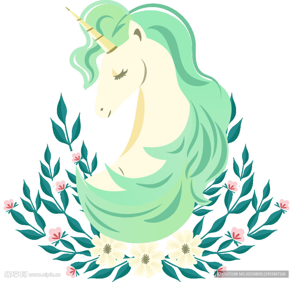 夢(mèng)幻獨(dú)角獸插畫(huà)