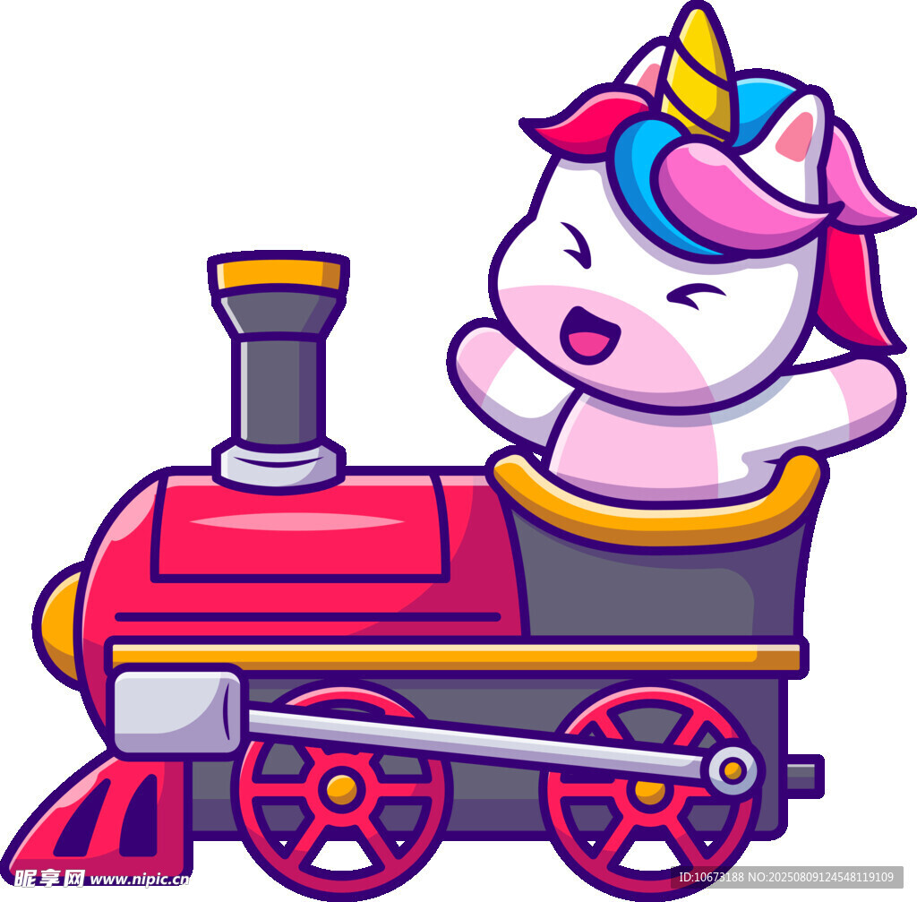 獨(dú)角獸乘復(fù)古小火車