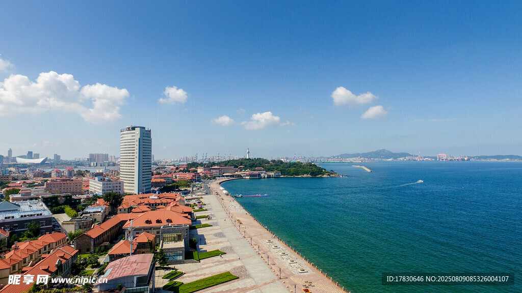 海濱城市美麗天際線景觀