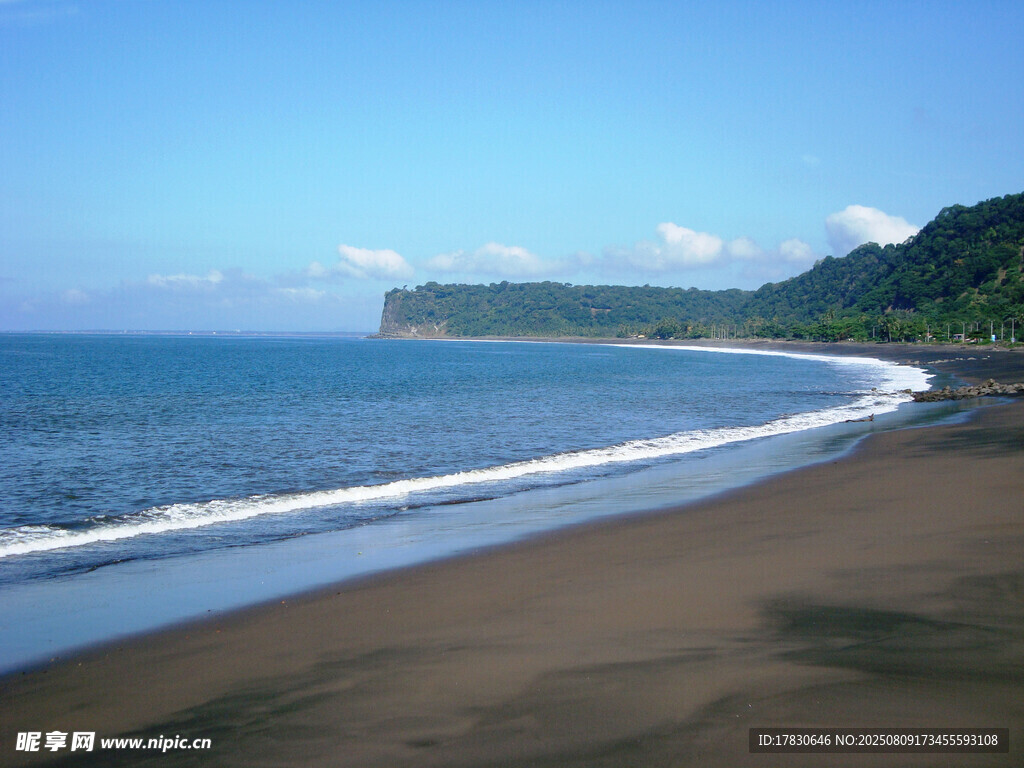 美麗海濱沙灘景色