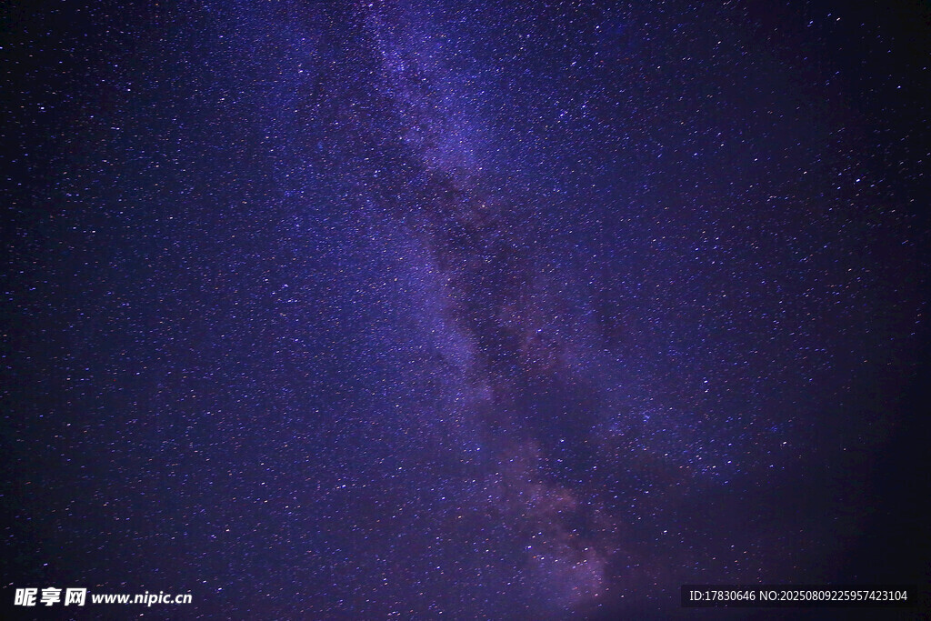 璀璨星空下的壯麗銀河
