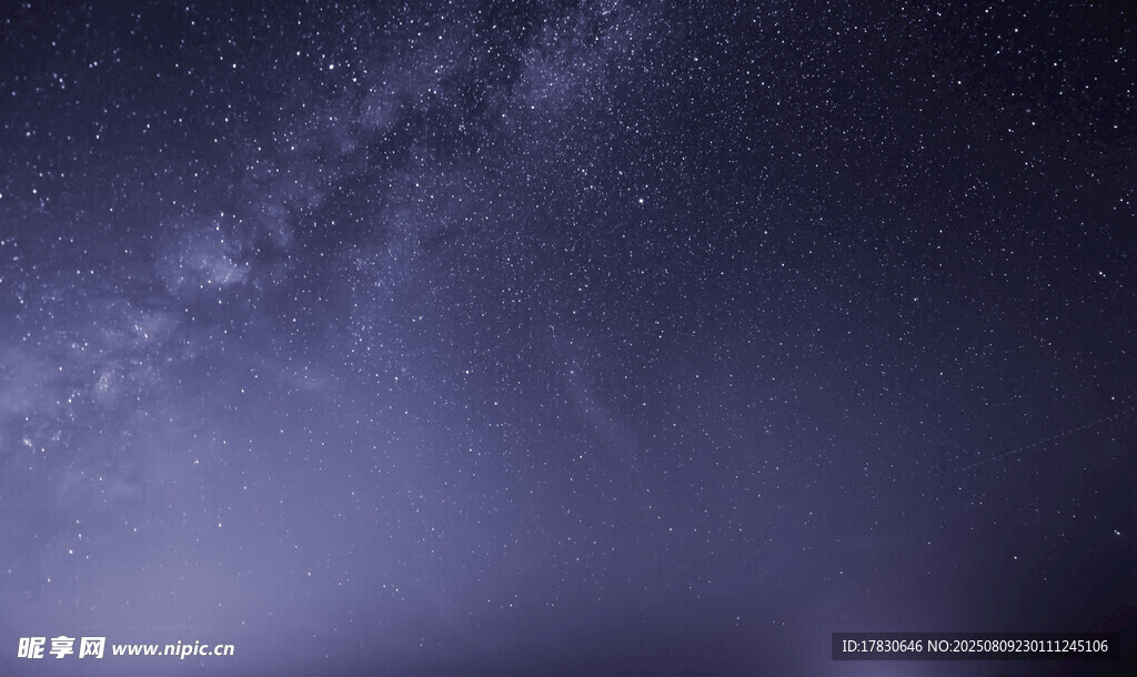 夢幻星空夜景