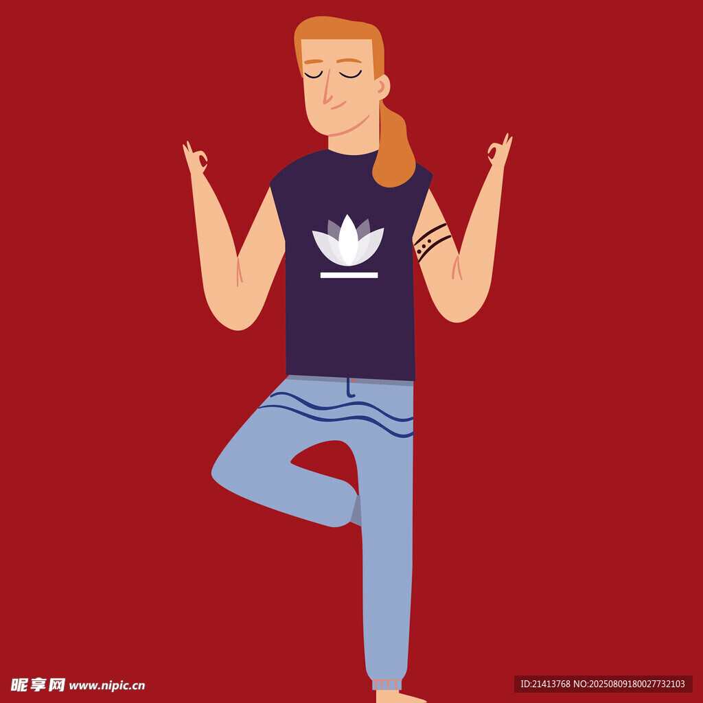 女子單腿站立做瑜伽姿勢