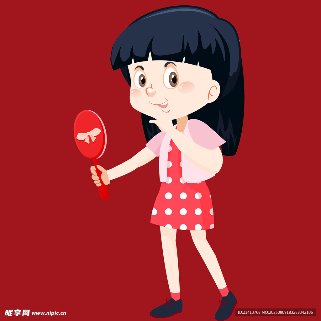 手持棒棒糖的可愛女孩