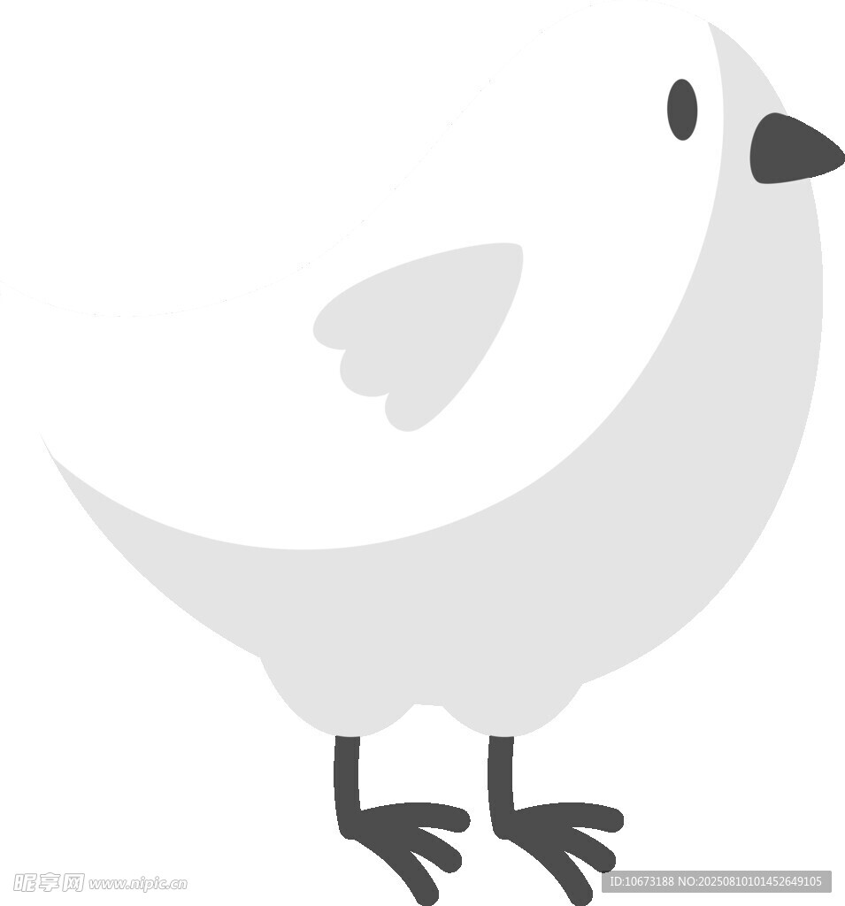 簡(jiǎn)約風(fēng)格站立小鳥(niǎo)圖標(biāo)