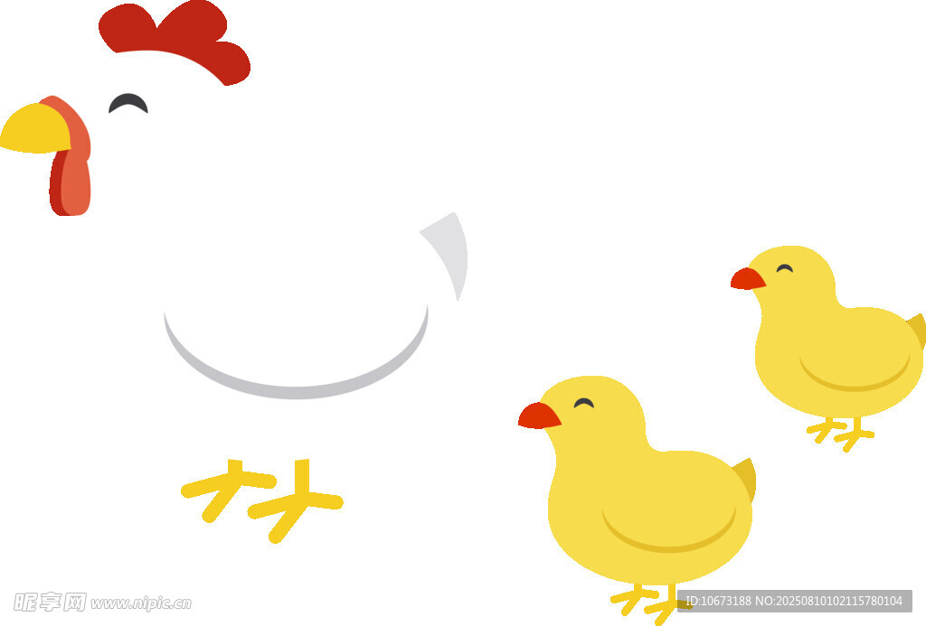 母雞帶小雞的溫馨畫(huà)面