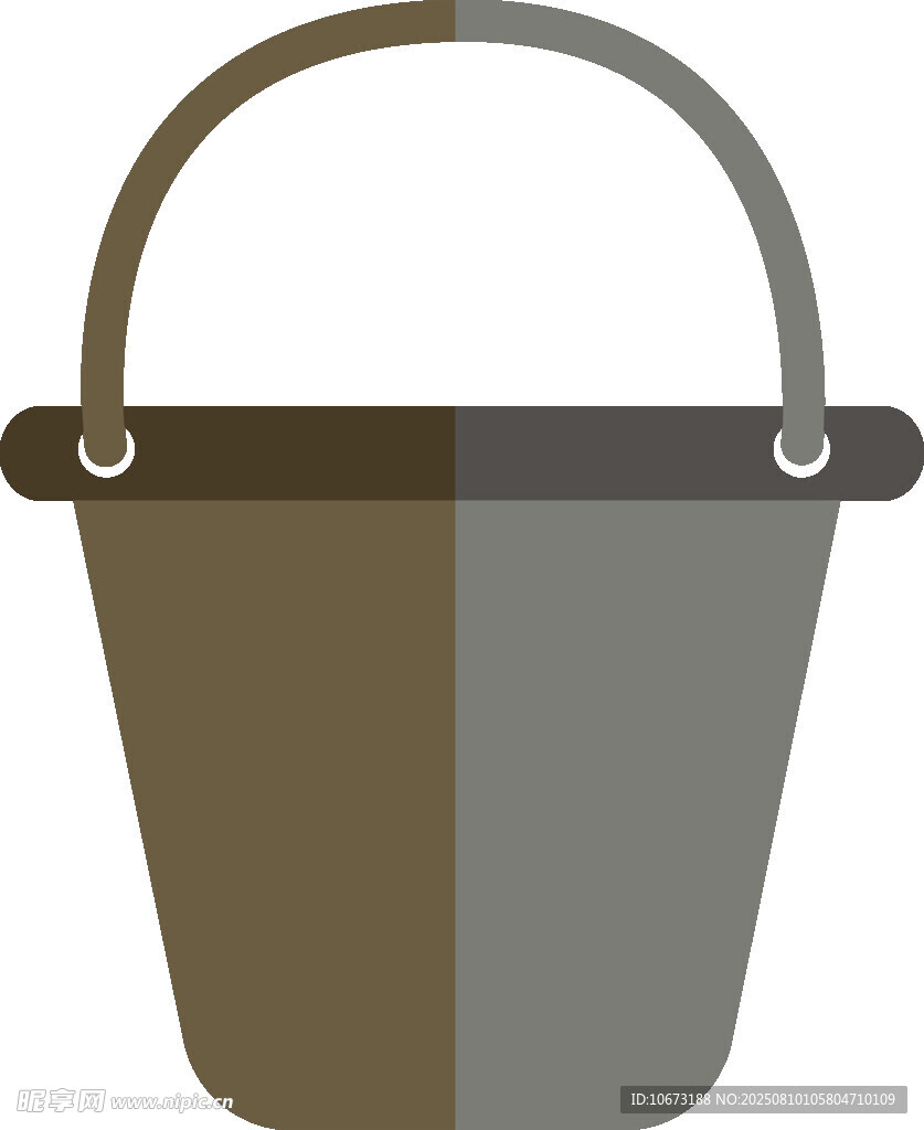 簡(jiǎn)約雙色提桶圖標(biāo)