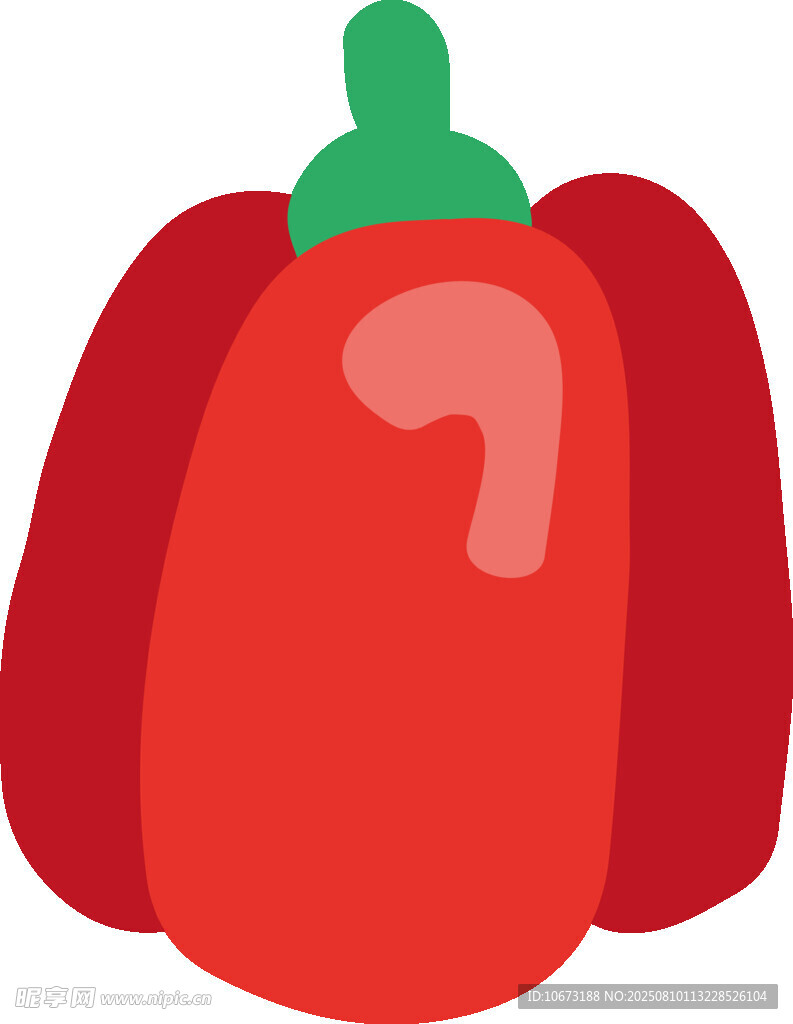 紅色甜椒插畫