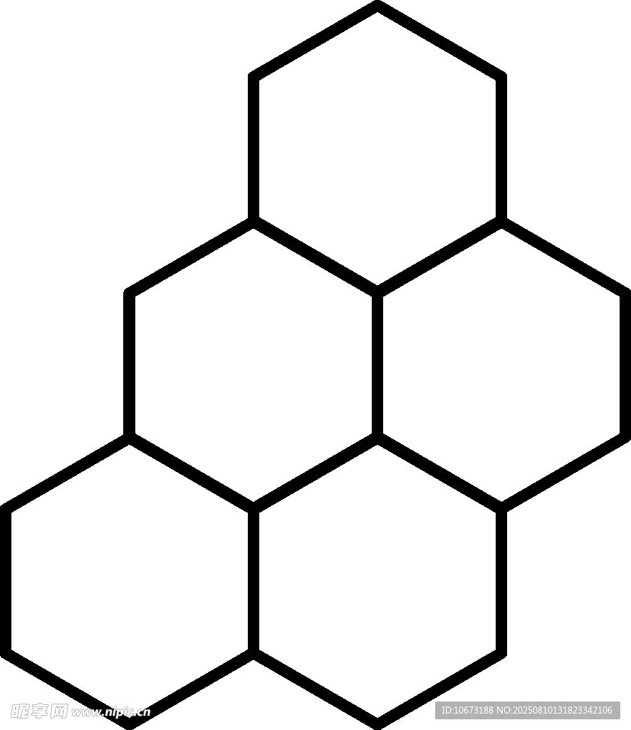 六邊形幾何圖案組合
