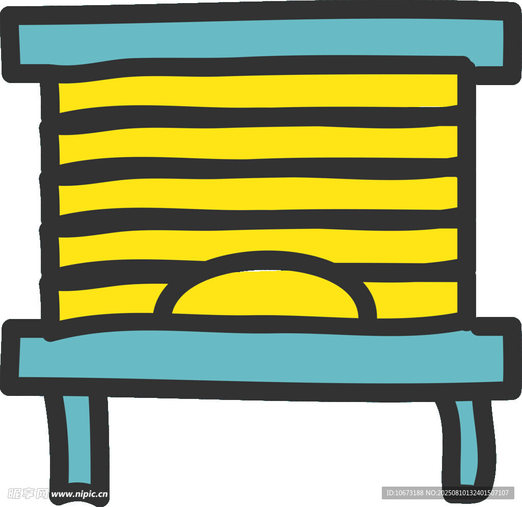 卡通風(fēng)格蜂巢插畫(huà)