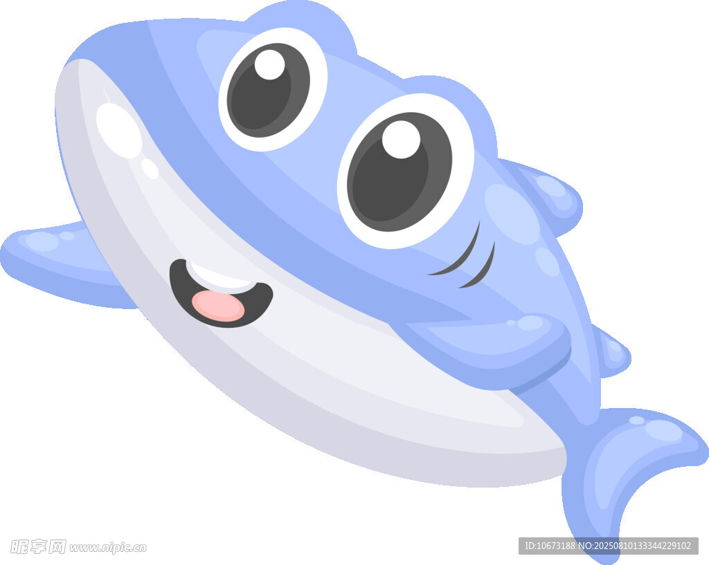 可愛(ài)卡通小鯨魚(yú)